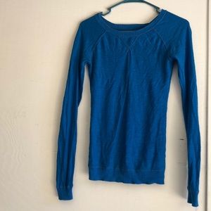 Bright blue cozy sweater tee